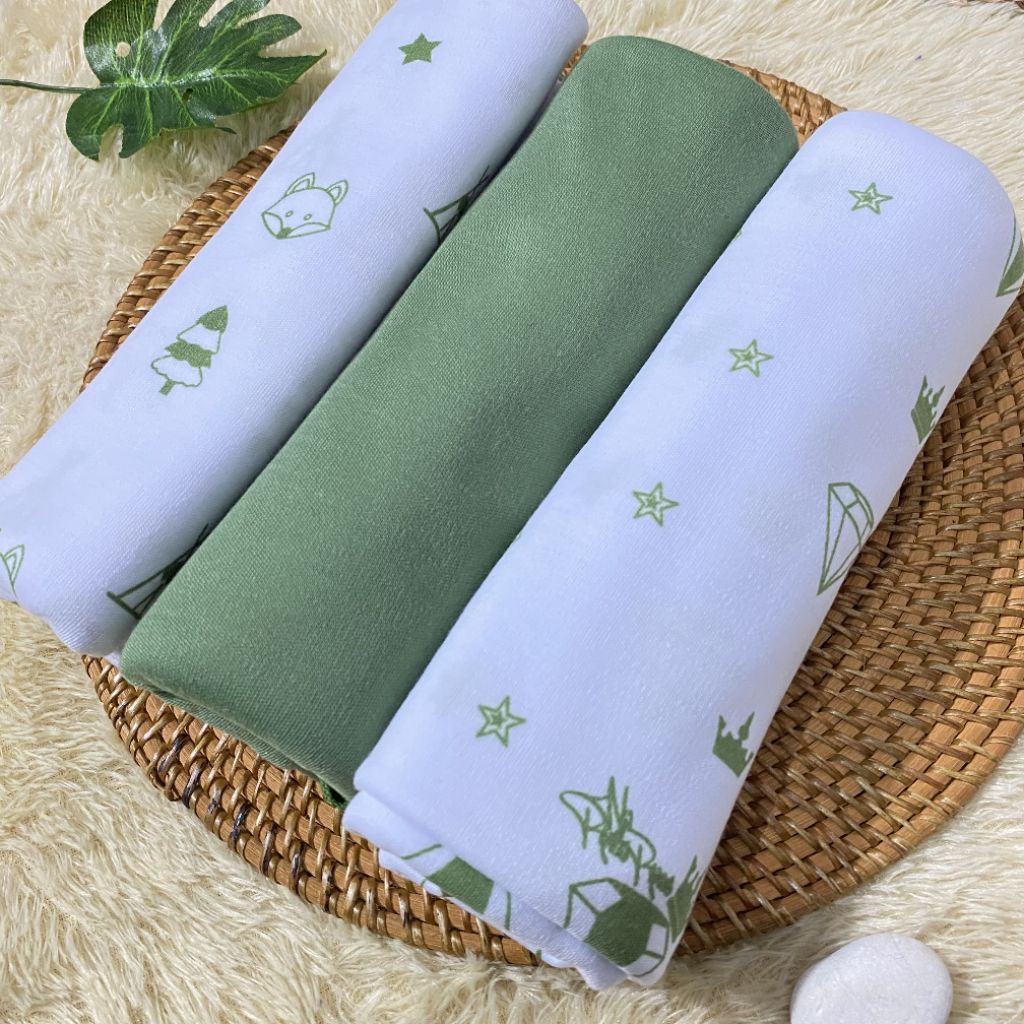 3 Pcs Bedong Bayi Pernel Bayi Ukuran Jumbo Bahan Kaos Adem Lembut