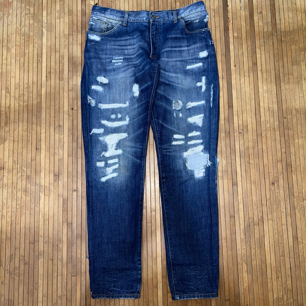 AUTHENTIC DOLCE & GABBANA DISTRESSED DENIM JEANS