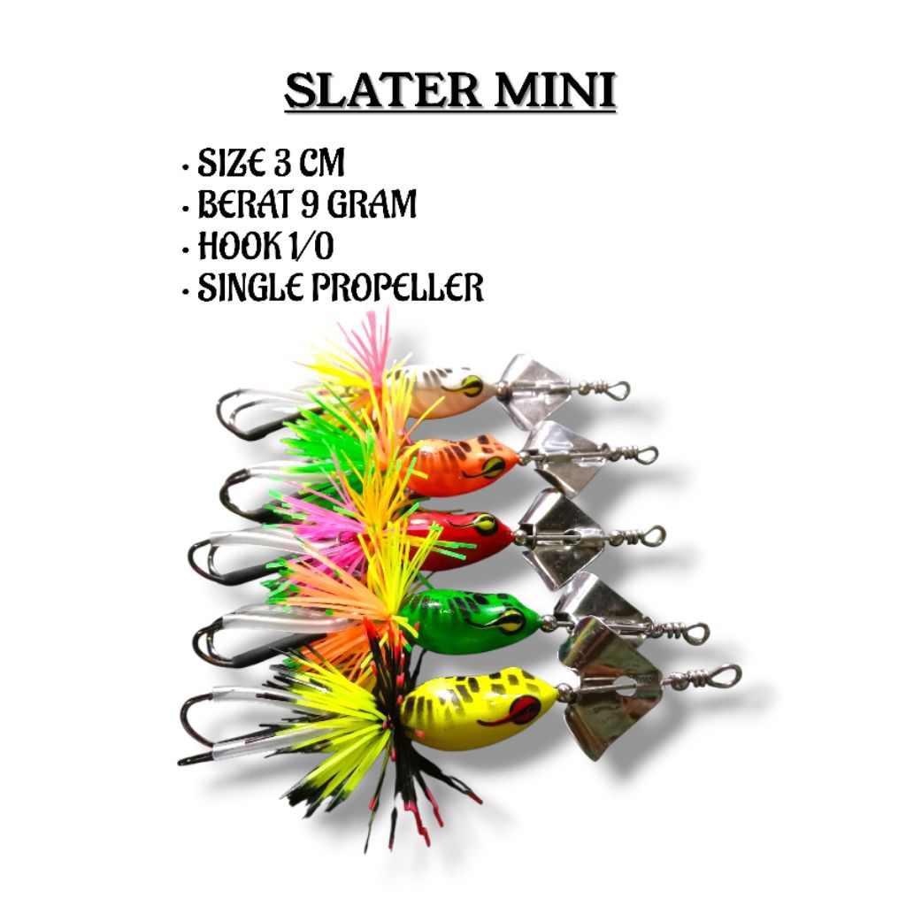 SLATER MINI 9 GRAM UMPAN CASTING GABUS DAN TOMAN
