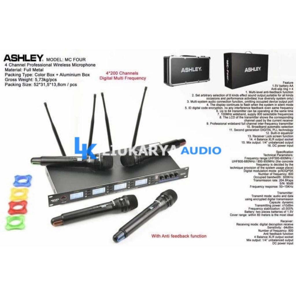 Mic Wireless Ashley MC Four 4 Mic