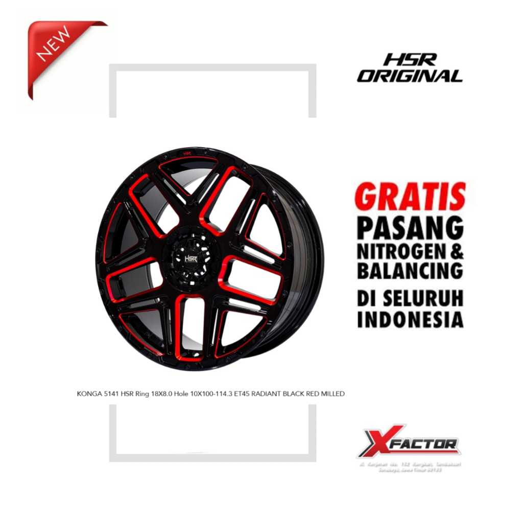 VELG MOBIL R18 HSR  R18 KONGA R18X8 H 5X100-5X114,3 ET45
