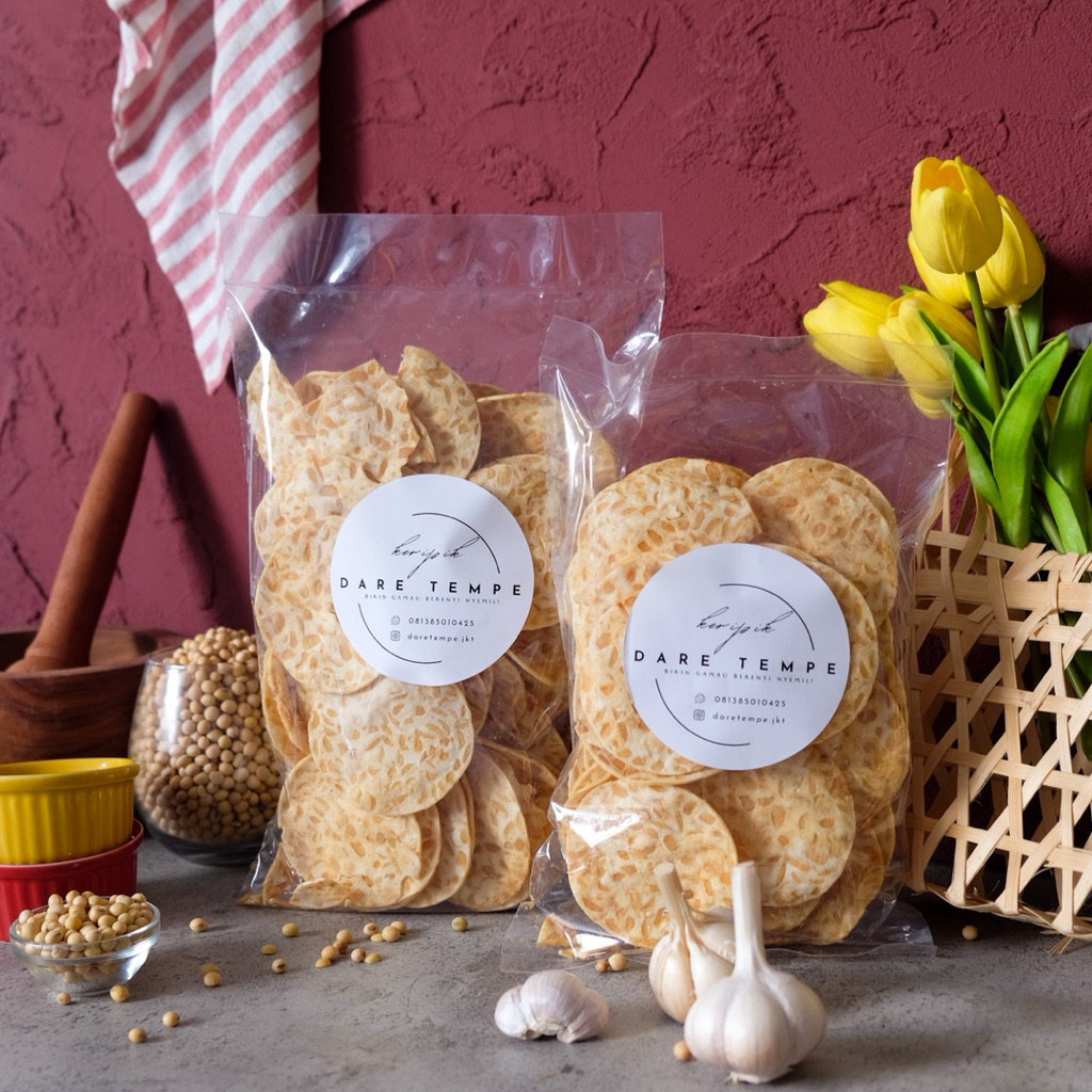 KERIPIK DARE TEMPE 250GR — KERIPIK TEMPE HOMEMADE