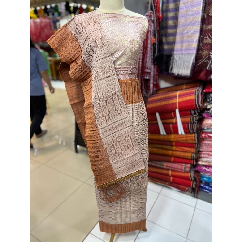 Songket tenun tangan asli tarutung full purada korea kristal