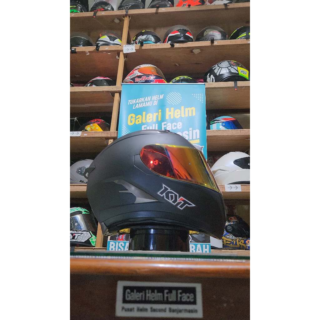 KYT FALCON FR HITAM DOFF SECOND