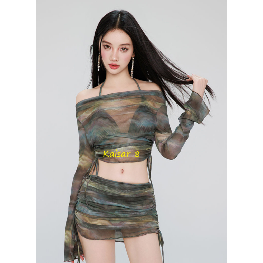 Swimsuit import wanita / baju renang wanita / bikini / baju pantai wanita sexy abstrak