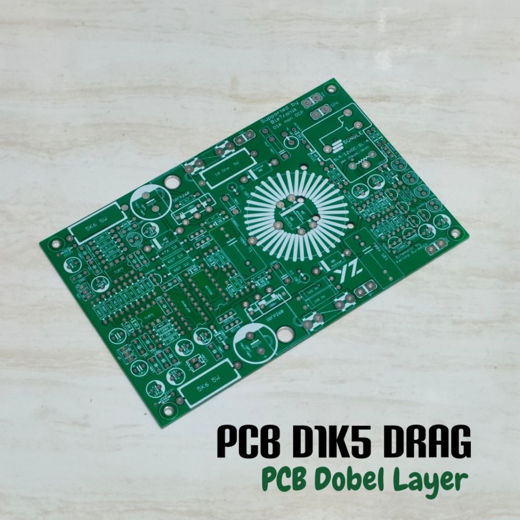 PCB D1K5 Drag Dobel Layer Class D power Amplifier