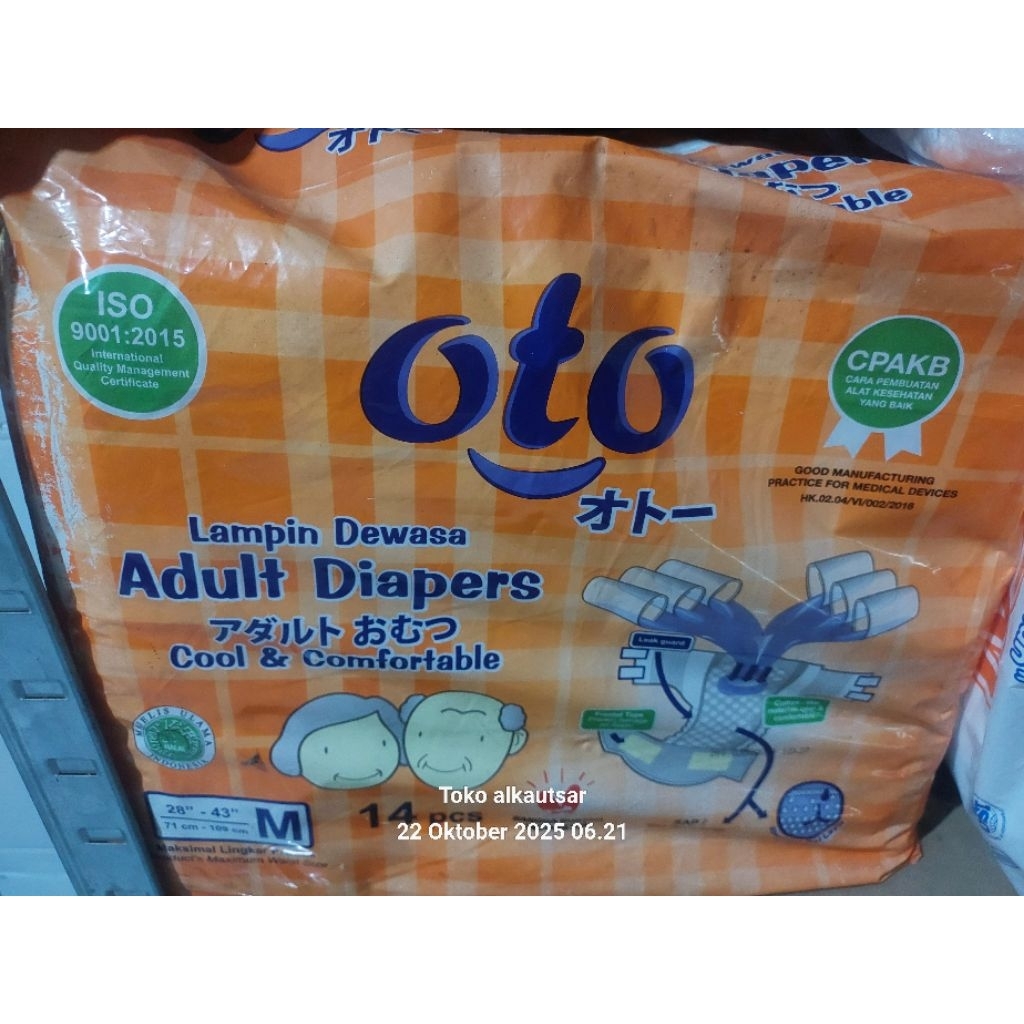 Oto pampers dewasa perekat M14