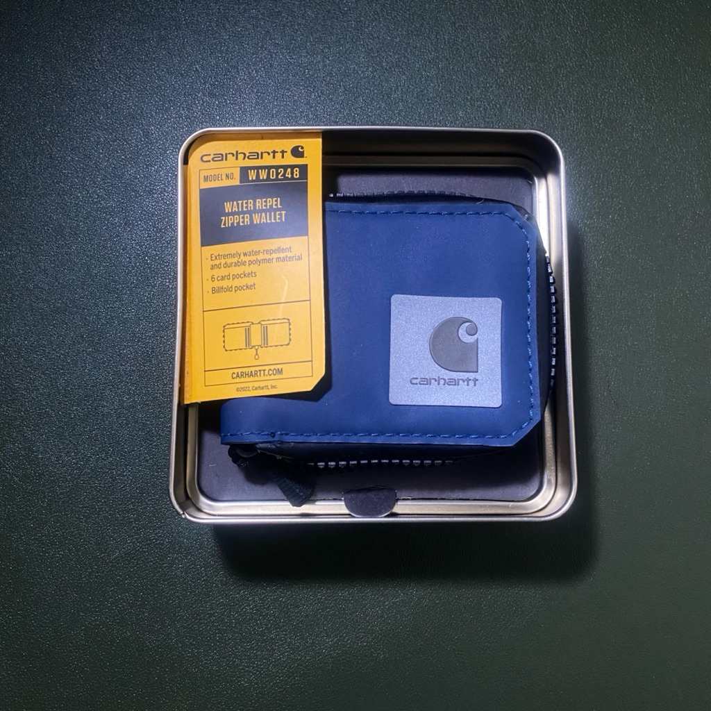 Carhartt Water Repellent Zipper Wallet Dark Blue