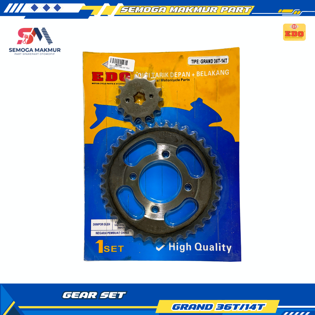 GEAR SET GIRPRES GRAND 36T/14T PNP ASTREA LEGENDA EDO