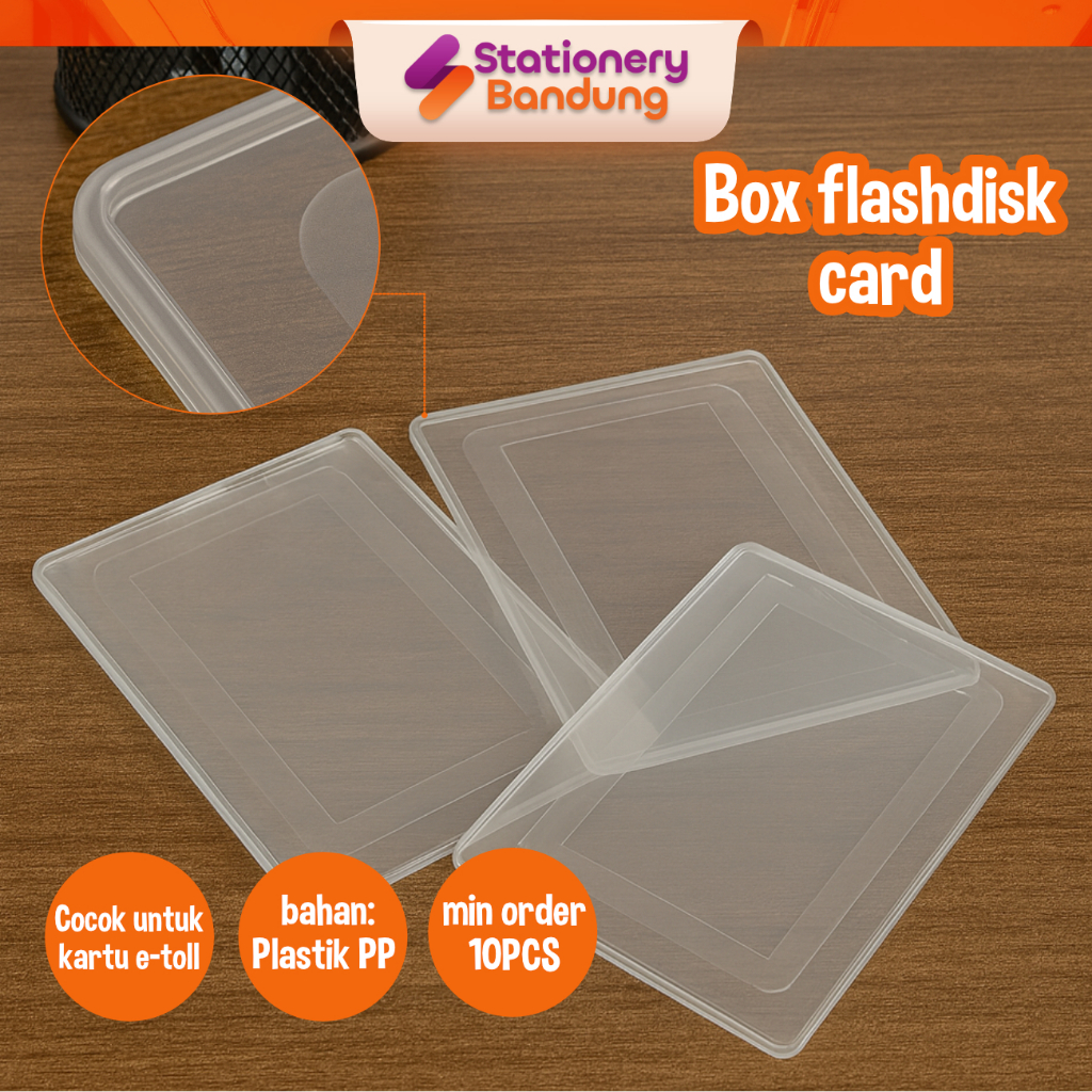 Box Flashdisk Casing Tempat USB Flash Disk Kartu ID Card E Toll Money