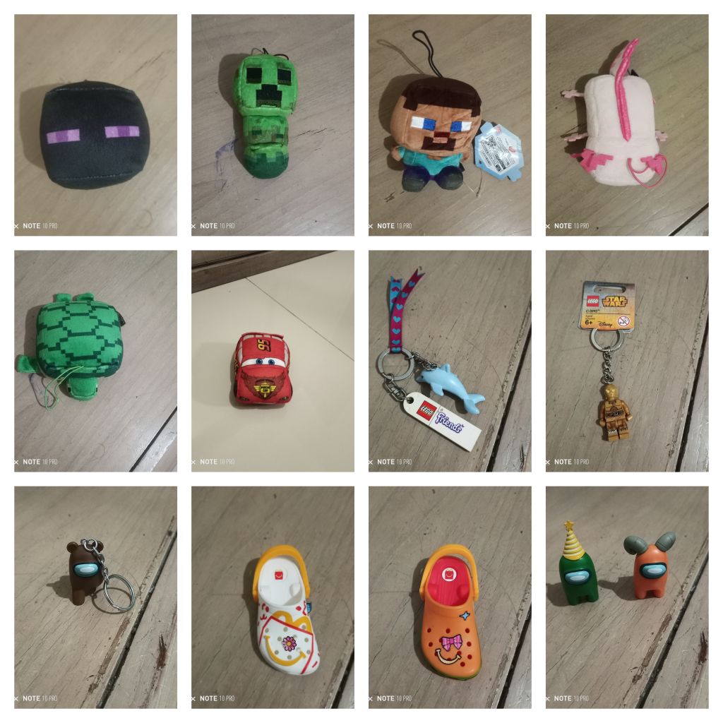 Ganci Minecraft, Lego, Among us, Crocs MCD