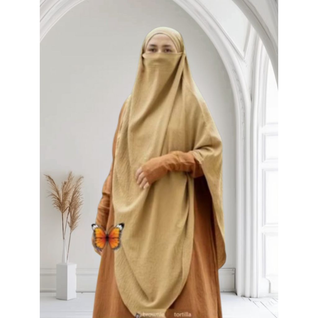 French Khimar // FK crinkle airflow premium size jumbo 125x140 cm