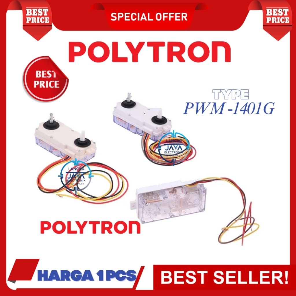 Timer Mesin Cuci Polytron 2 Tabung Tipe PWM-1401G / Switch Pengatur Waktu Mesin Cuci Polytron Top Qu