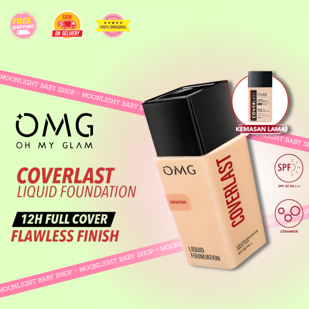 OMG Oh My Glow Coverlast Liquid Foundation - Alas Bedak