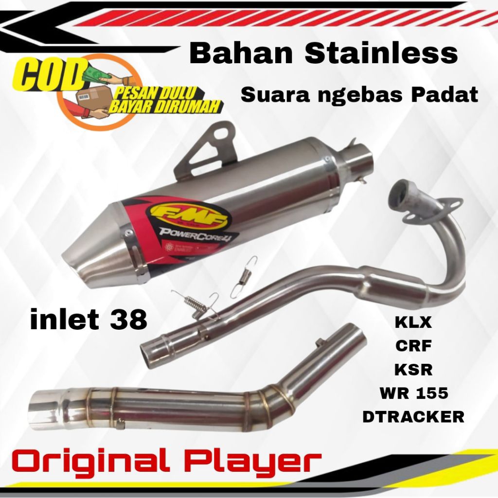 Knalpot Norifumi fmf power core 4 Klx 150 crf 150 L dtracker 150 yamaha wr 155 ksr110