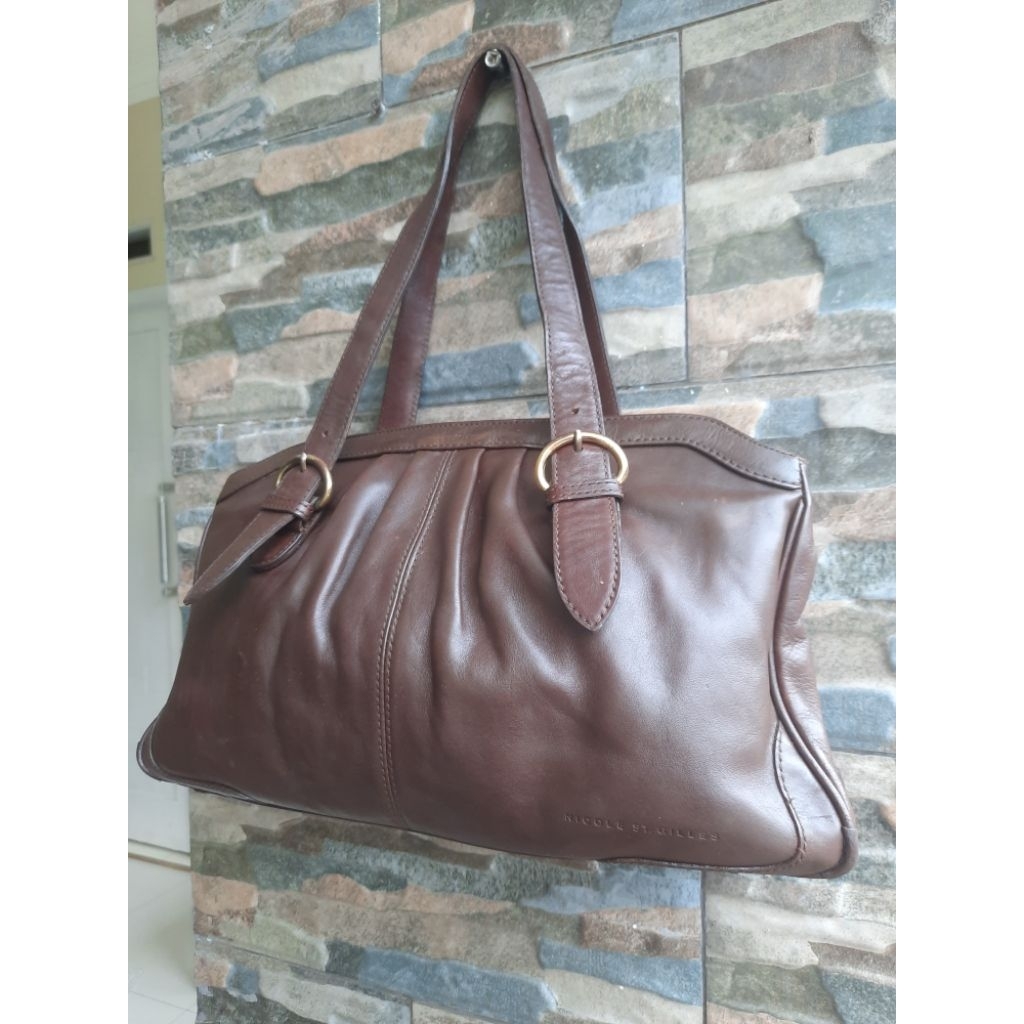 Tenteng Cokelat NICOLE ST GILLES - TAS PRELOVED
