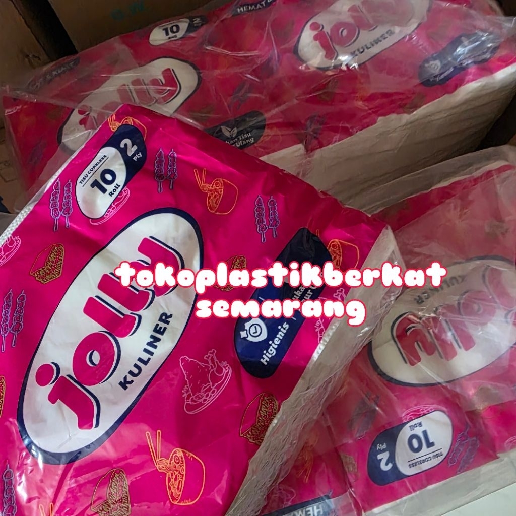 Tissue Jolly coreless 1 ball isi 10 bungkus /Tisu gulung coreless 1 ball isi 10 pack/Tisu coreless j