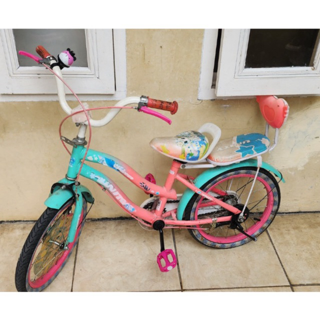 Sepeda Anak Perempuan unicorn ( Preloved ) 16 inch