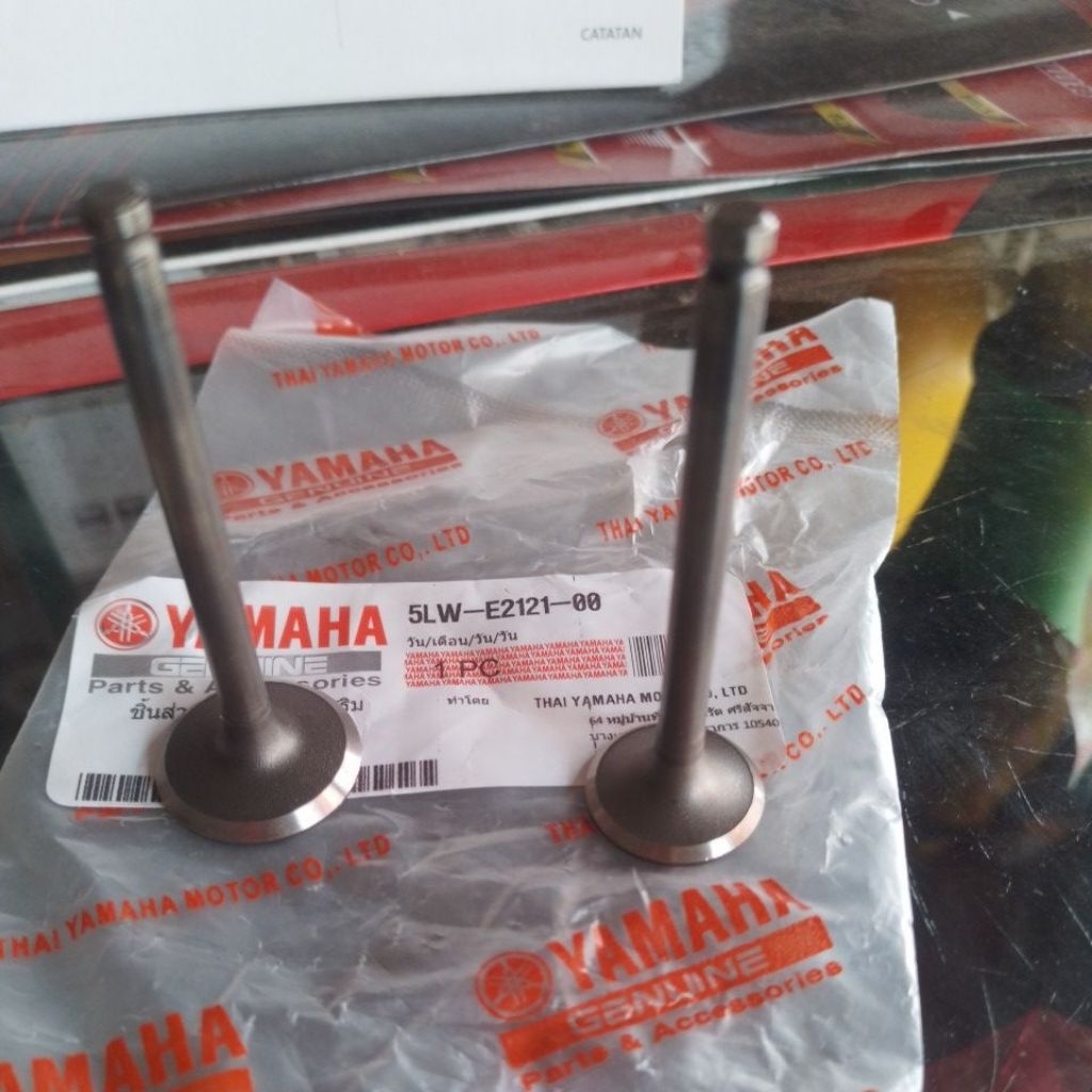 klep masuk intake-buang exhaust valve motor mio sporty mio soul