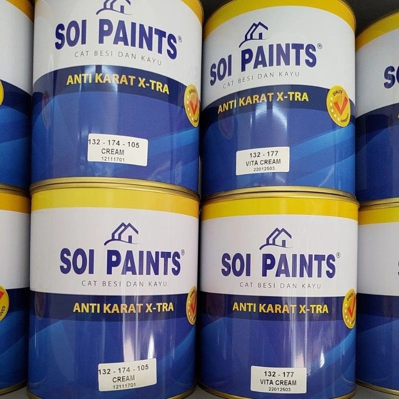 CAT MINYAK KAYU dan BESI SOI PAINTS -CAT MINYAK SOI PAINTS - CAT 1KG