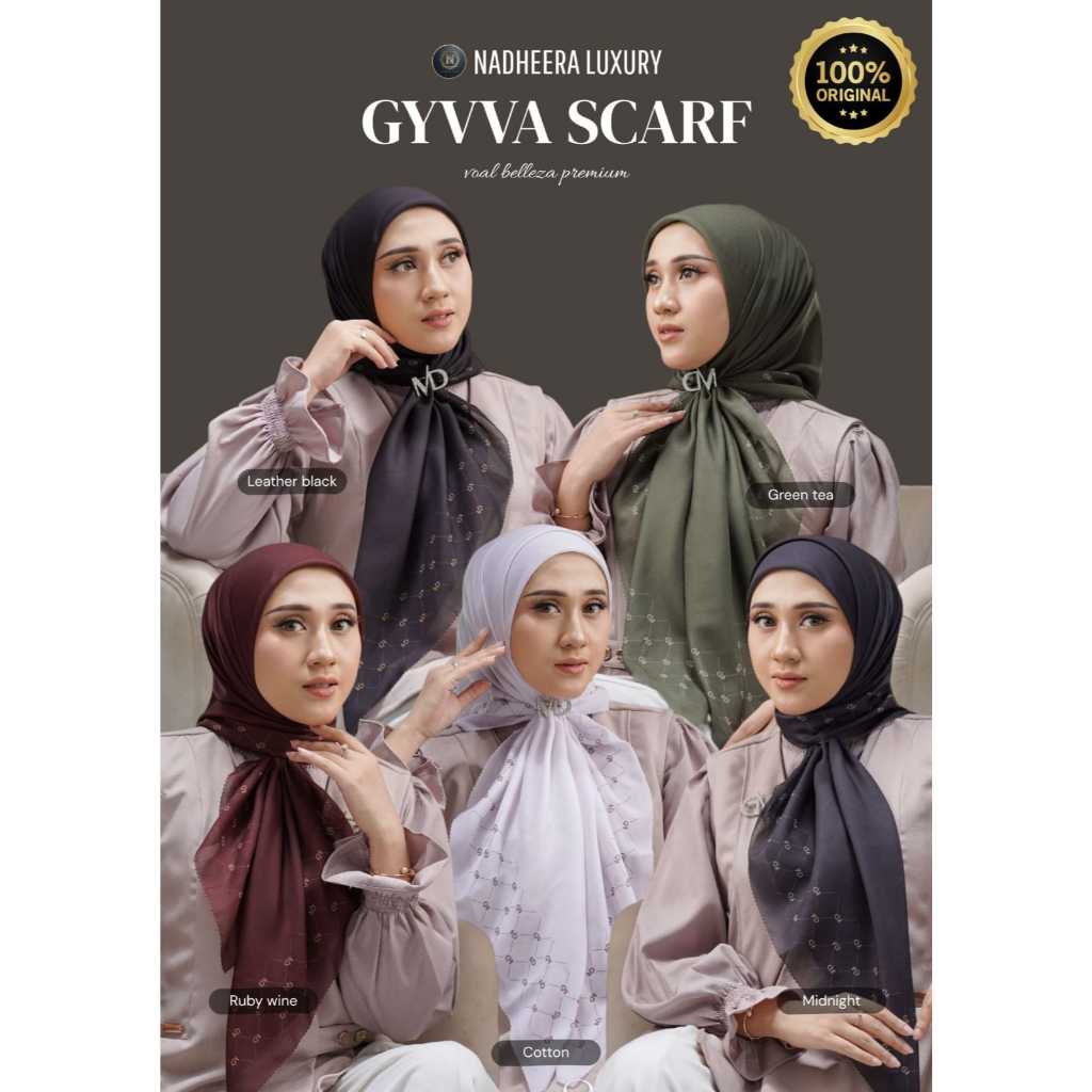 SCARF PROMO // GYVVA SCARF NADHEERA LUXURY TERBARU // SCARF NADHEERA LUXURY TERBARU // NADHEERA LUXU
