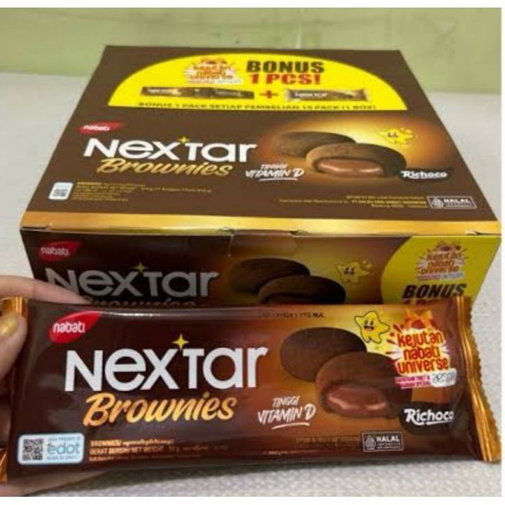 NABATI NEXTAR CHOCO BROWNIES 10 X 27 GR GRAM DUS BOX COKLAT COOKIES CHOCOLATE SNACK MAKANAN RINGAN C
