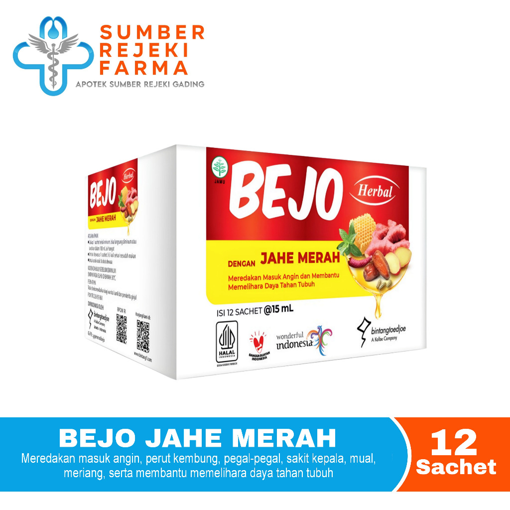 Bejo Jahe Merah  BOX 12 Sachet