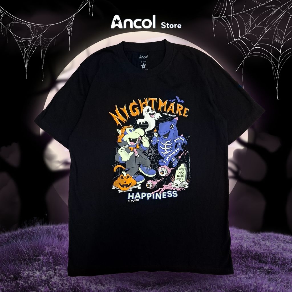 Ancol Baju Kaos Dufan Halloween Nightmare On The Street | Official Merchandise