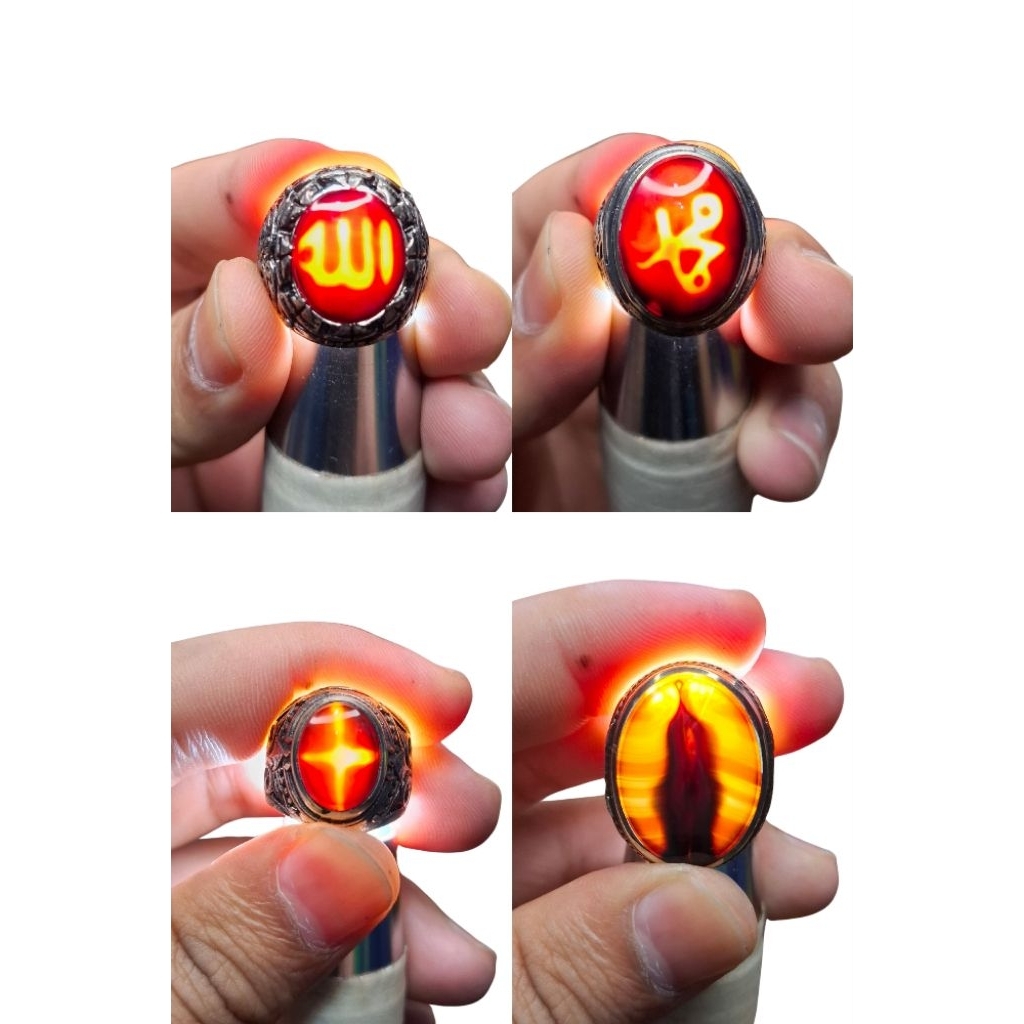 Junjung Derajat Serat Natural - Batu Akik Tapak Jalak - Yaman Wulung Original Lafadz