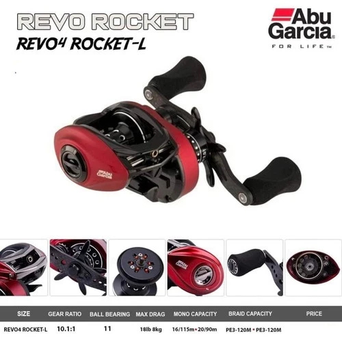 Reel BC Abu Garcia Revo5 Rocket LP-L - Reel Baitcasting Abu Garcia Revo Gen 5 Rocket LP-L