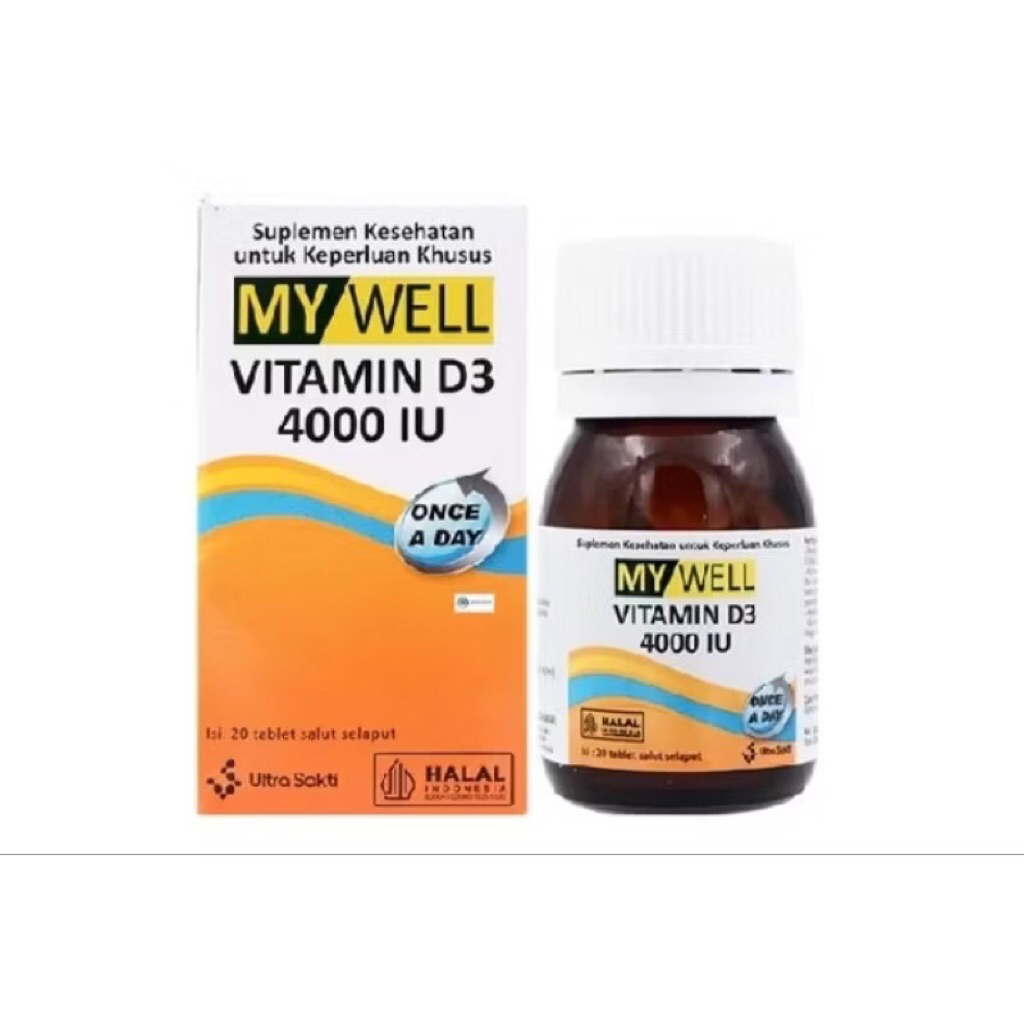 MYWELL VITAMIN D3 4000 IU, 20 TABLET