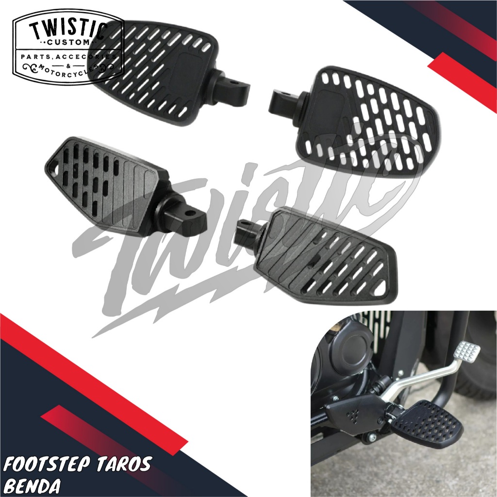 Footstep Foot Peg Pijakan Injekan Kaki Taros Motor Keeway Benda V252C V 252 V252 C Napoleon Bob 250 