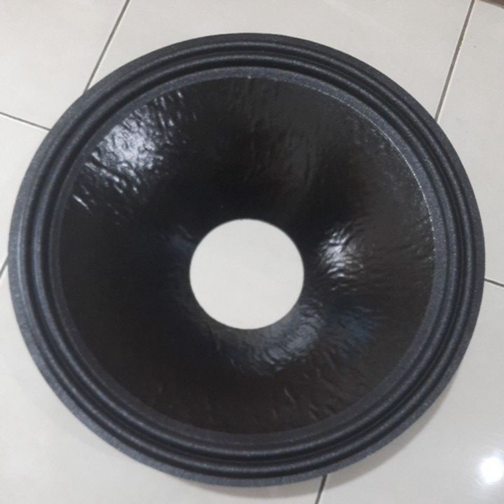Daun Kertas Speaker 18inch 2 gelombang Polos Coatinv Lubang spull 5inch