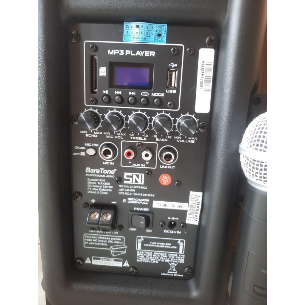 Baretone Portable Speaker MAX 8 EB Original BARETONE