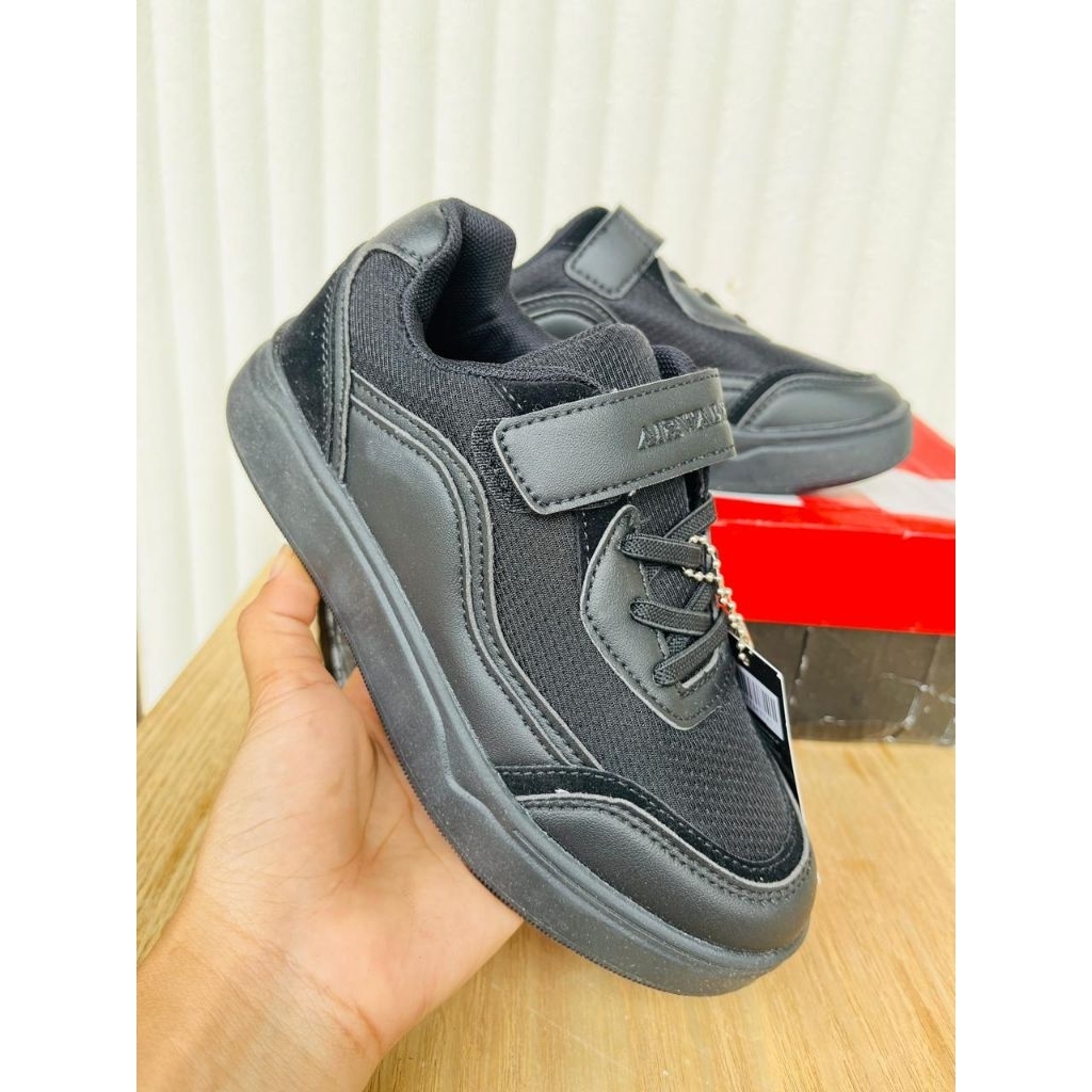 Sepatu Sekolah Anak Airwalk Camron Jr Mono Black Original Sale SportStation