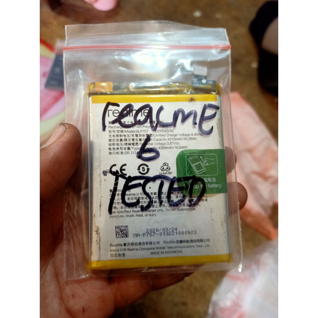 baterai realme 6