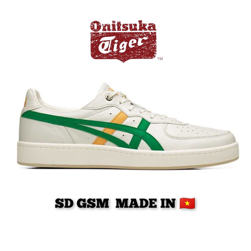 Sepatu Original Sneakers Wanita Dan Pria - GSM SD White Birch Green Original Onitsuka Tiger