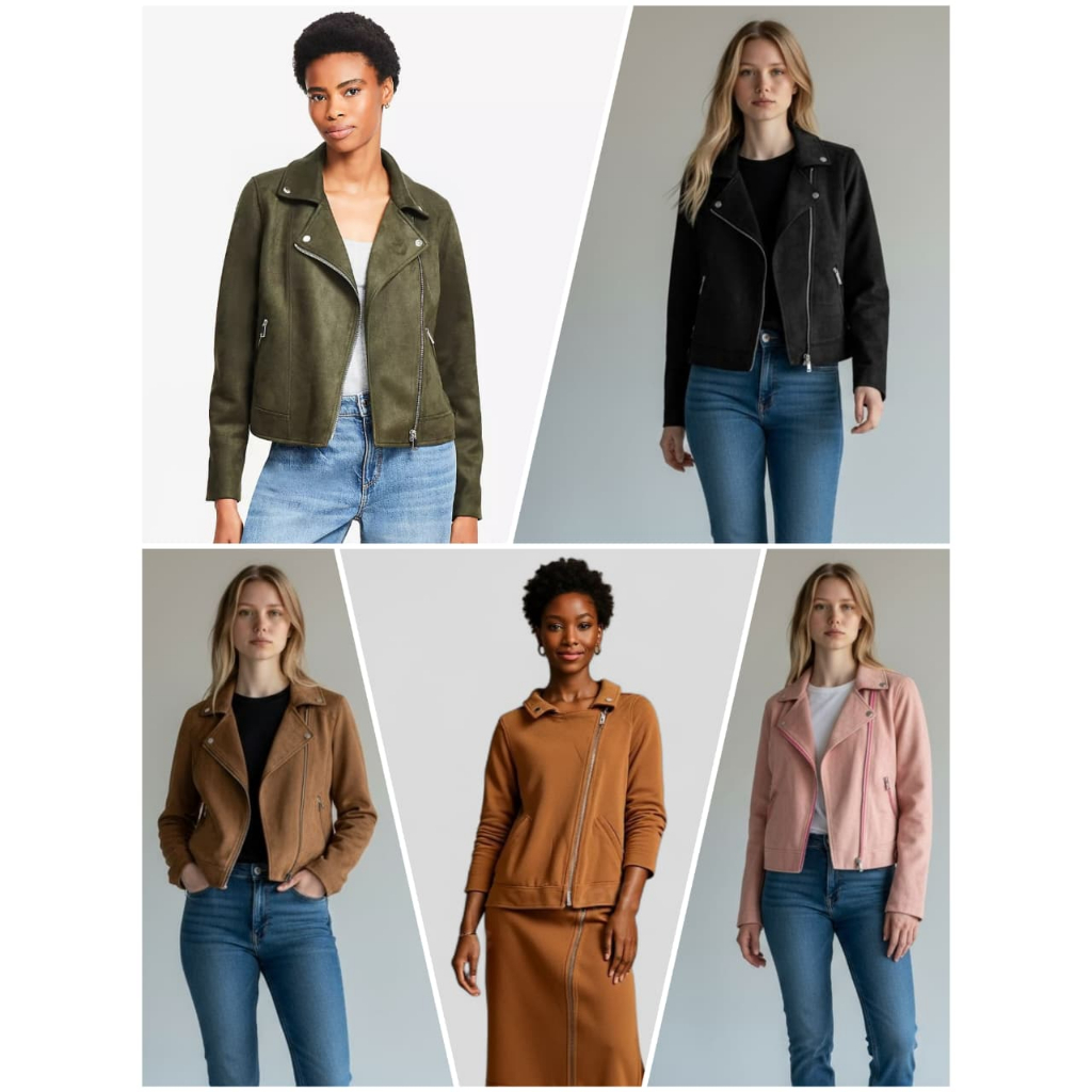 Jacket LOFT Faux Suede Moto Jacket