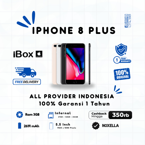 Iphone 8 Plus IBOX Second Fullset Garansi 12 Bulan
