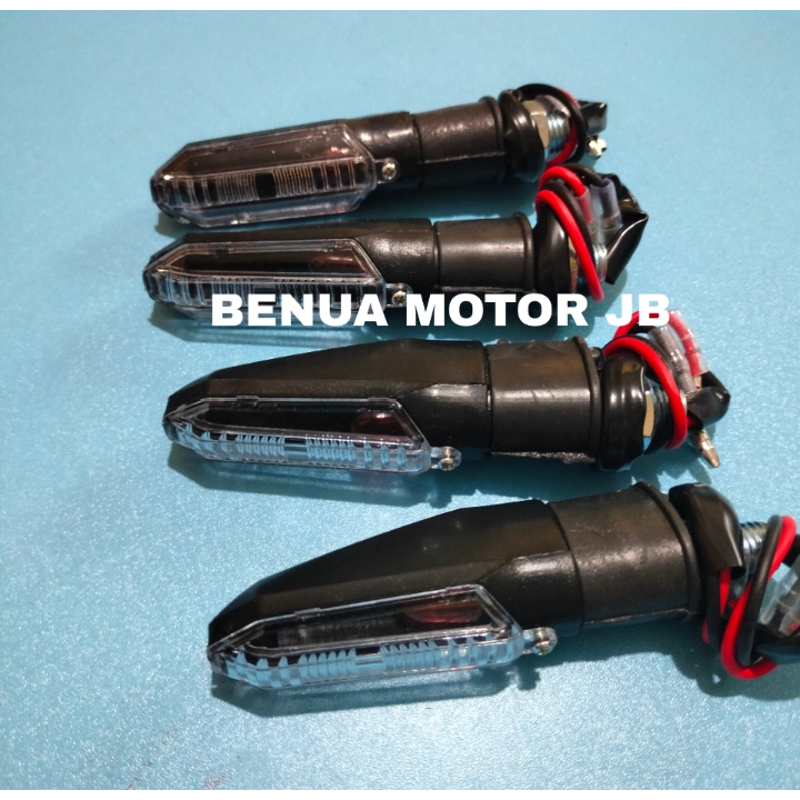 BENUA MOTOR 4 PCS Sen Variasi Lampu Sen Variasi Model Cb150r Mini Tst Original Universal Semua Motor