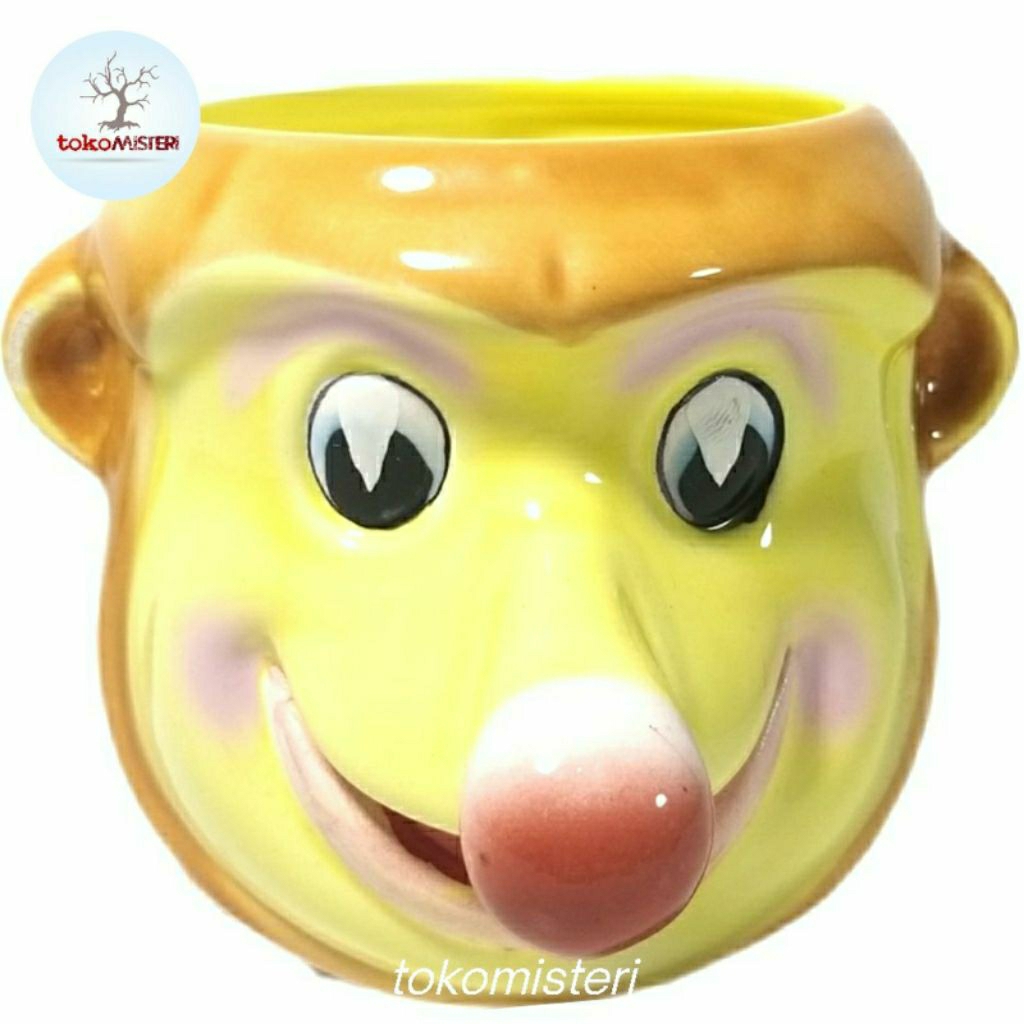 Mug Gelas Cangkir Maskot Bekantan Dufan Fantasi Fantasy World Mascot Drinking Glass Figure Rare Jadu