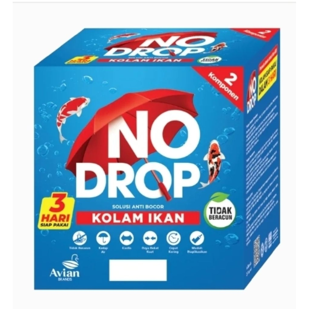 SEMEN CAT KOLAM IKAN KOI NODROP NO DROP  2.5KG