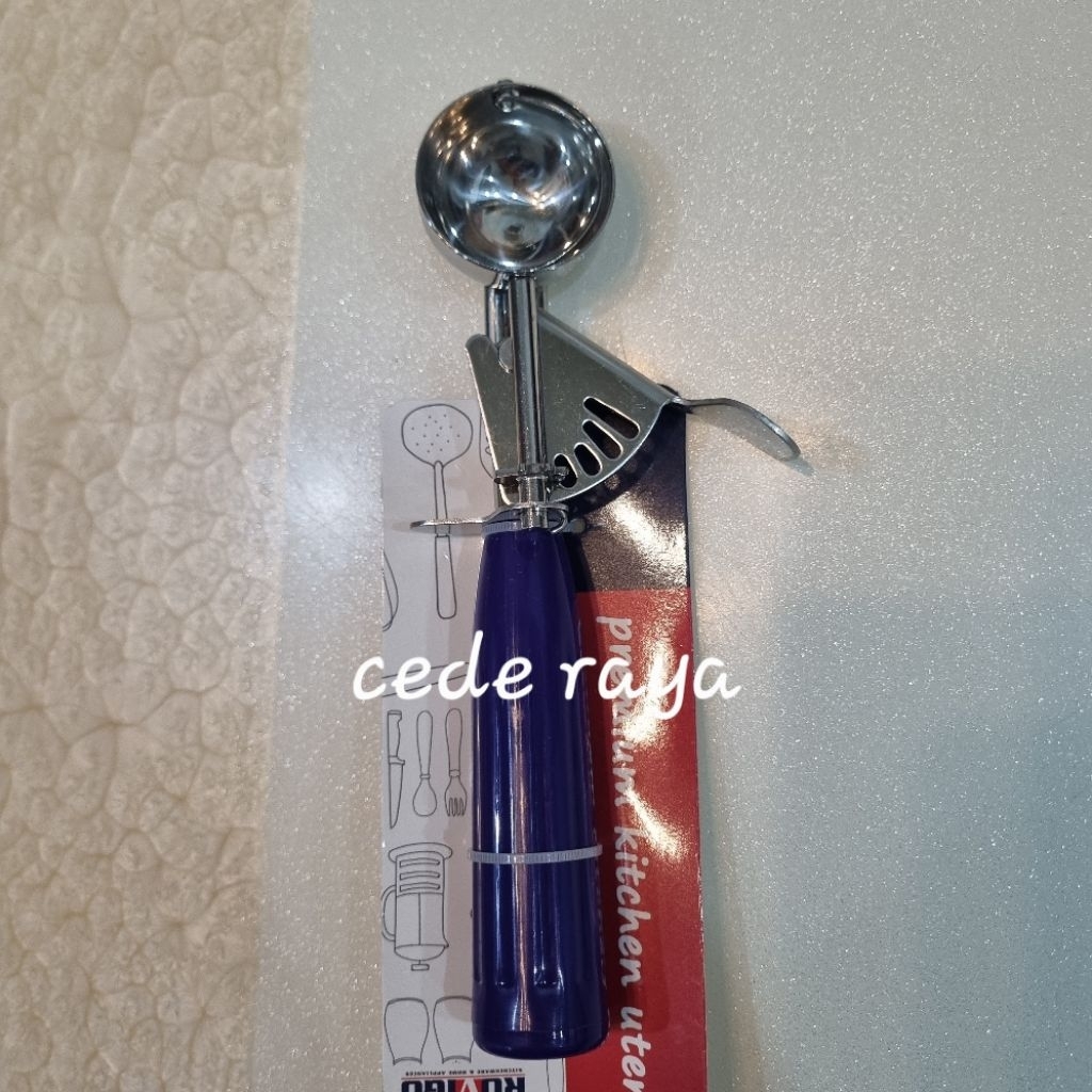 sendok es krim / scoop ice cream stainless tebal diameter 3 cm