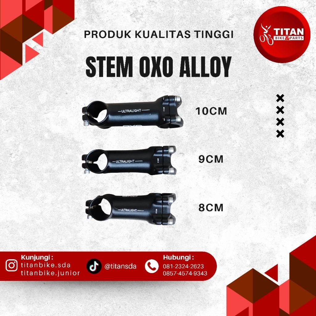 Stem Oxo Sepeda Gunung / MTB / Road Bike / Sepeda Balap