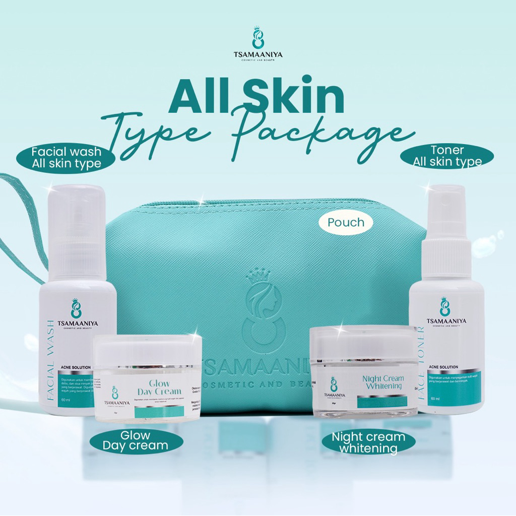 TSAMAANIYA Skincare Bpom Perawatan Wajah ALLSKIN TYPE ( GLOW DAY CREAM 10) gr cream pemutih wajah pe