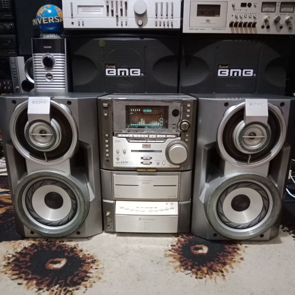 BIG COMPO SONY MHC ZX70 SUPER BASS CLASIC VINTAGE ELEGANT MEWAH
