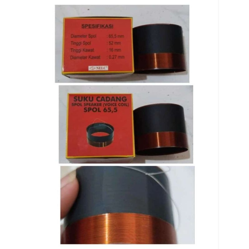 spul spool voice coil Speaker Nelc UK 65,5mm