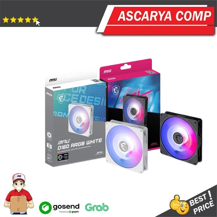MSI FAN MPG D160 ARGB Black / White [1 Fan]