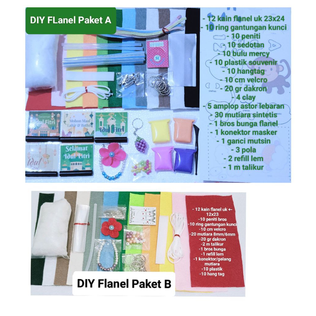 Prakarya DIY Kerajinan Kain Flanel Anak SD TK