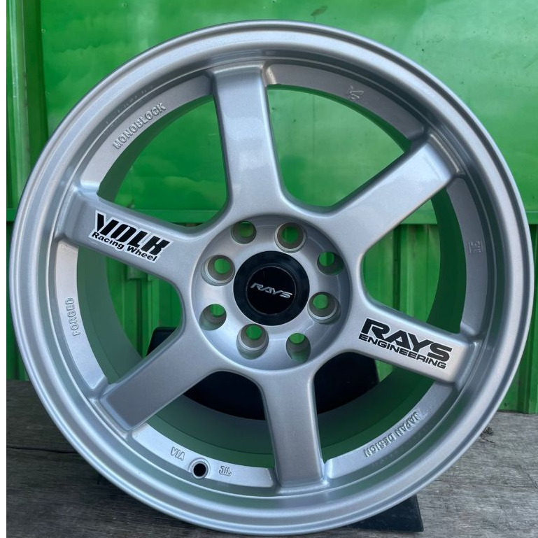 1 SET VELG BARU TE37 R16 H8  100/114,3 Lbr 7 ET 40 Wrn Silver